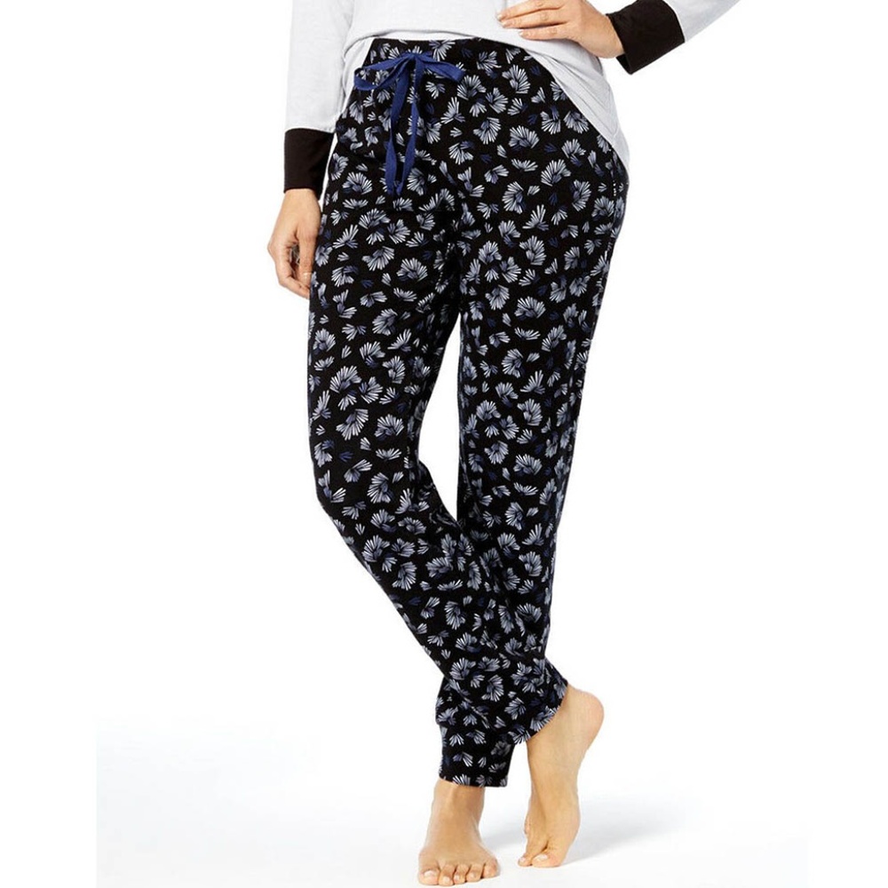 Alfani Women's Printed Pajama Lounge Pants Geo Fan